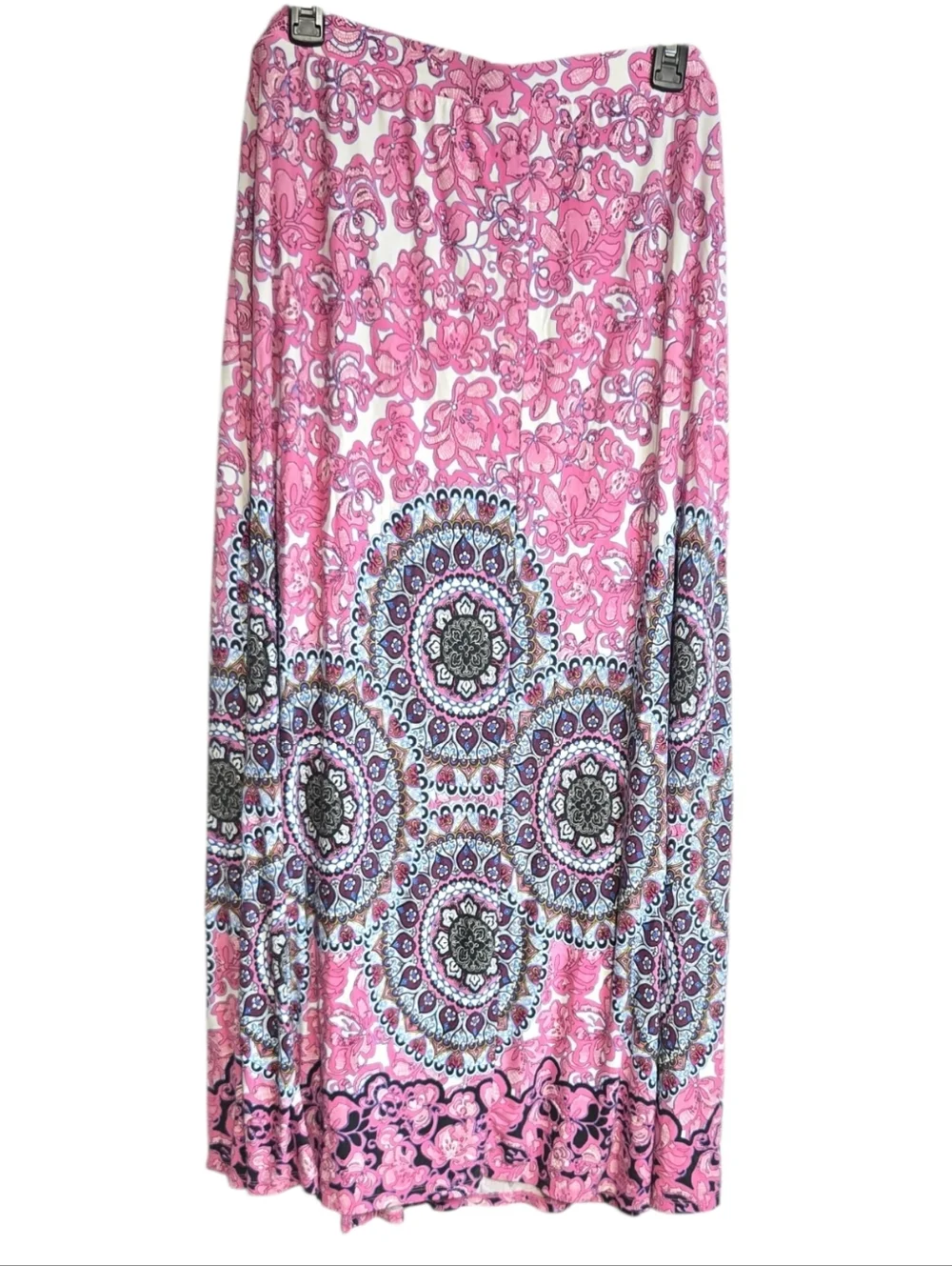 Lane Bryant 18/20 Coastal Cowgirl Desert Muse Festival Baddie Pink Maxi Skirt 2X